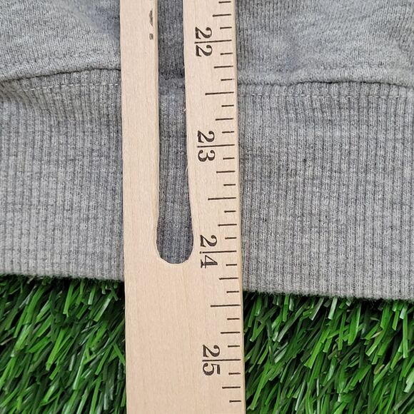 Vintage Warner-Bros Cropped Sweatshirt Large 24x24 Gray Crew - Picture 6 of 14